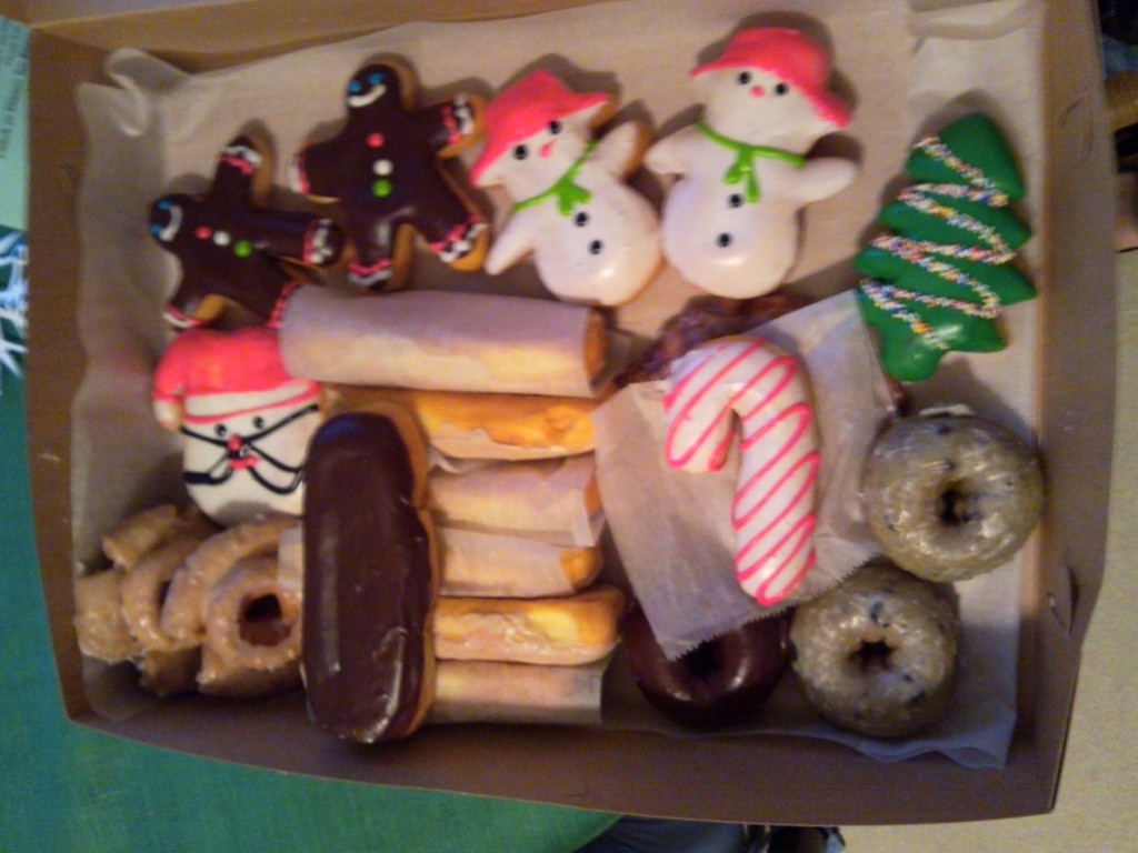 christmas donuts